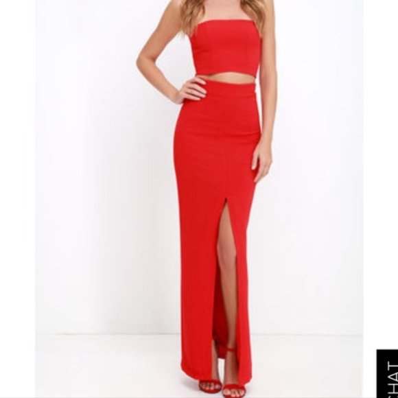 Lulus Dresses & Skirts - NEW Lulu's 2 Piece Red Dress